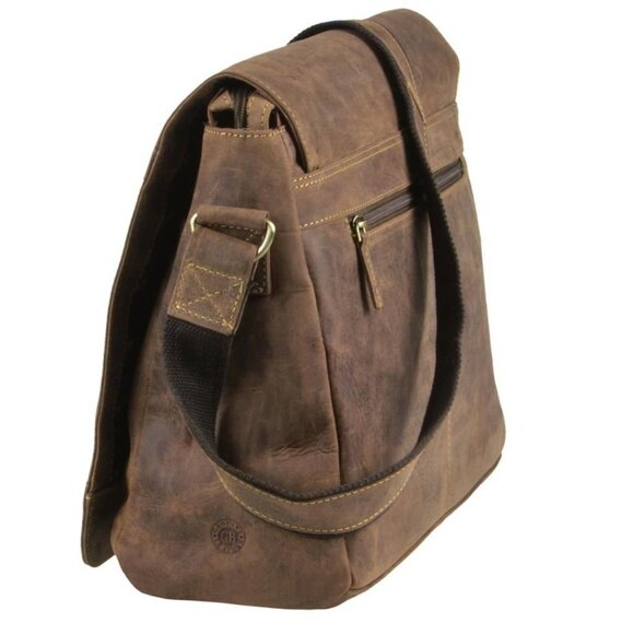 Greenburry Shoulder bag leather 40x30cm "Vintage" antique brown 1766B-25 - Picture 2 of 3